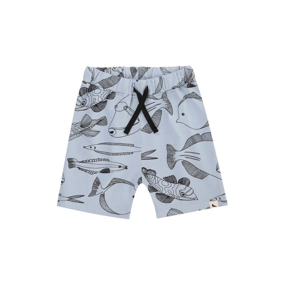 Turtledove London Boys  Favourite Fish Print Shorts, Blue